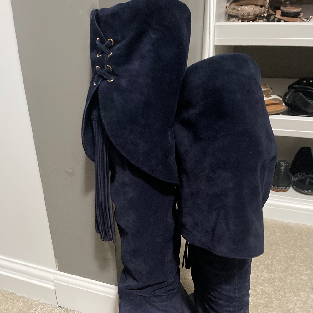 Chloe over knee suede boots